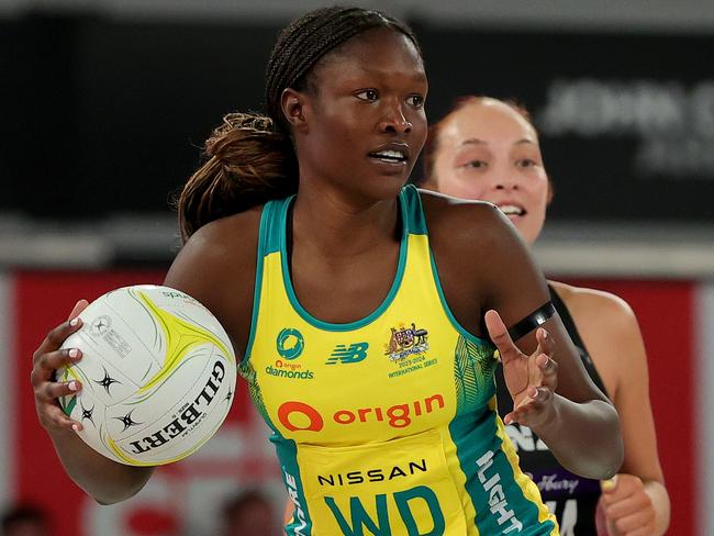 Sunday Aryang in action against New Zealand in the Constellation Cup. Picture: Getty Images