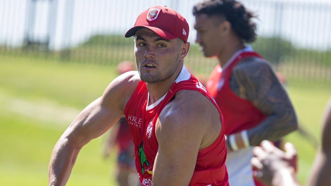 Shane Flanagan has confirmed son Kyle will line up alongside Hunt in the halves for Round 1. Picture: Dragons Media