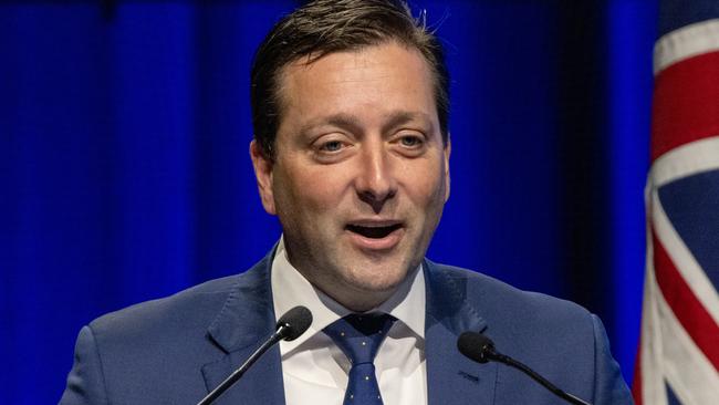 State opposition Leader Matthew Guy says the arrogance of Daniel Andrews is why the next election is winnable for the Liberal Party. Picture: David Geraghty