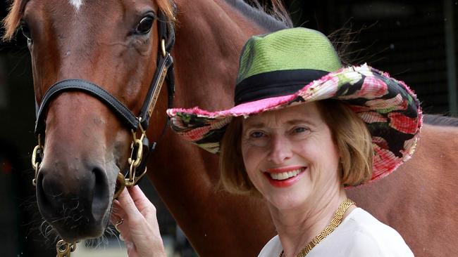 Open Day Inspections at the Magic Millions Yearling Sales . Gai Waterhouse inspects a yearling from Glenlogan Park Stud . Picture Mike Batterham