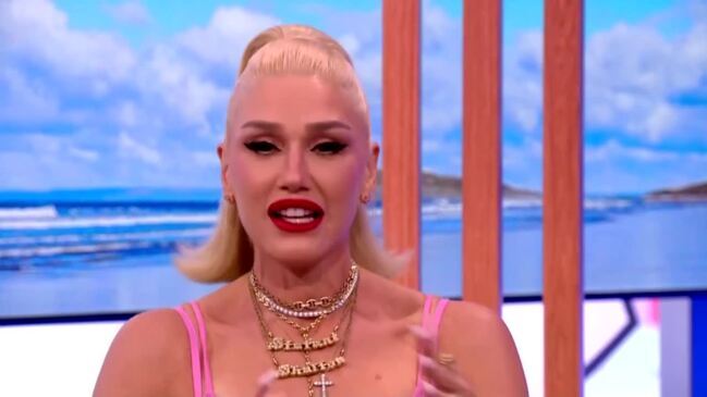 Gwen Stefani tears up in TV interview