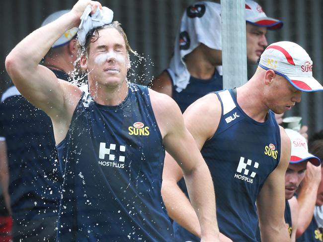 Tom Lynch cools down. Picture: Nigel Hallett