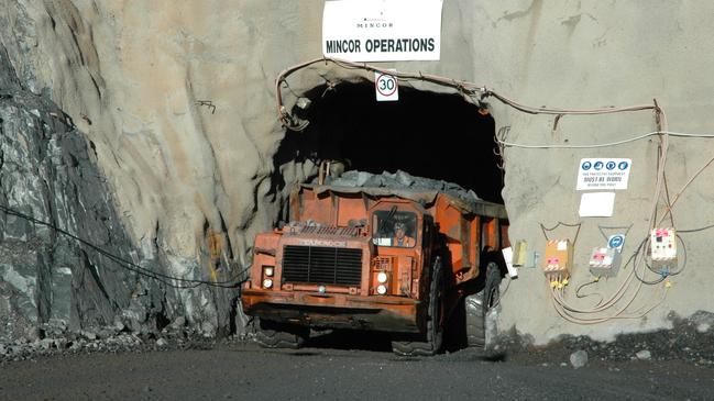 Extracting ore at Mincor's Kambalda nickel operations.