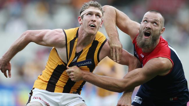 Ruckman Ben McEvoy could play as a permanent defender in 2020. Picture: Michael Klein