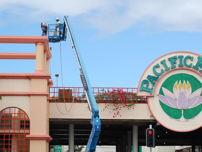 Pacific Fair demolition in 2014.