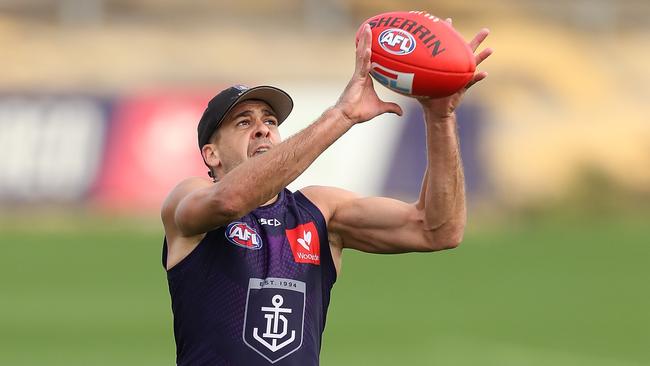 Stephen Hill is back in full training at Fremantle. Picture: Paul Kane/Getty Images