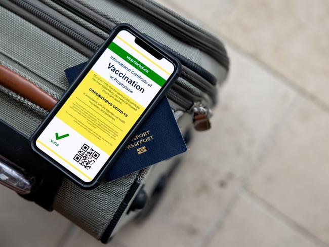 Digital vaccine passport apps are set to become a travel essential Picture: iStock