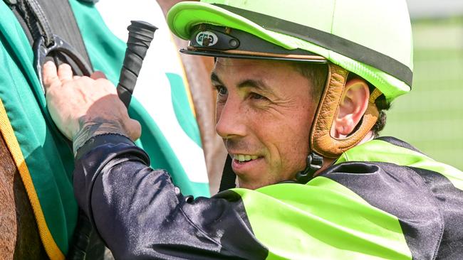 Dean Holland after his last win on Way Up High at Ararat.