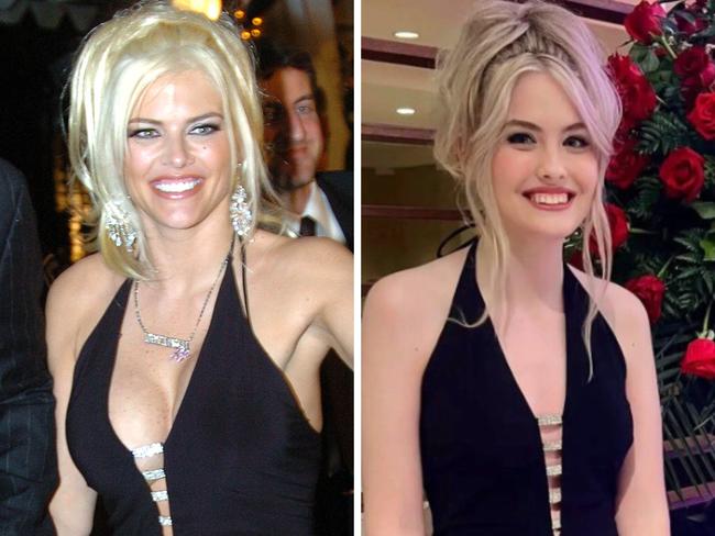 Anna Nicole Smith’s look-alike daughter, Dannielynn, 18, wears late mum’s iconic dress.