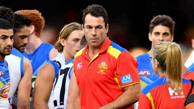 Gold Coast interim coach Dean Solomon is keen to stay. Picture: AAP