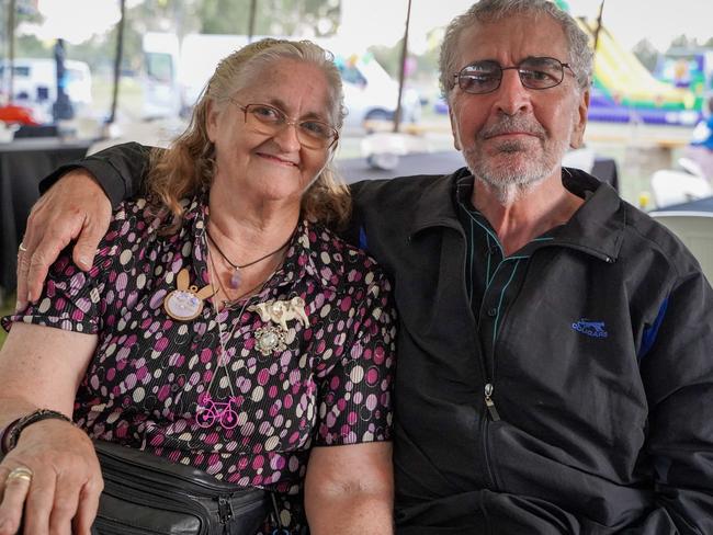 Rosalea Walters with husband Alan Walters, both of Home Hill, celebrating the 50th anniversary of Coppabella. Picture: Heidi Petith