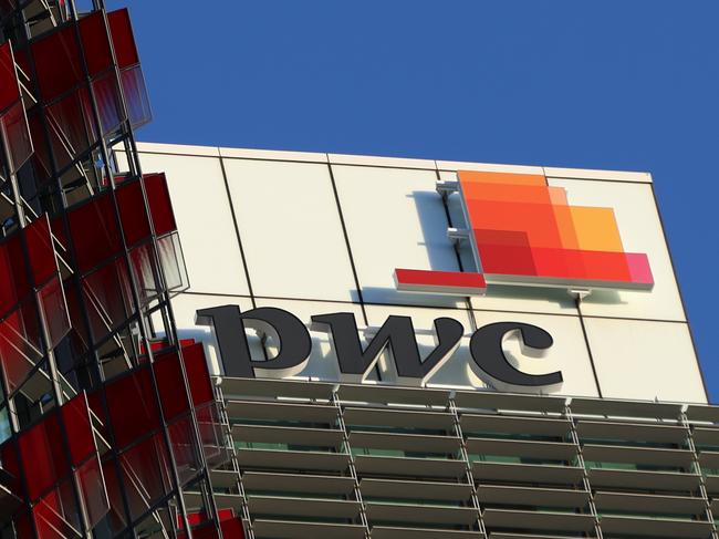 SYDNEY, AUSTRALIA - NewsWire Photos JUNE 20, 2023: PWC, Price Water House Coopers signage on a building in  BarangarooPicture: NCA NewsWire / Damian Shaw