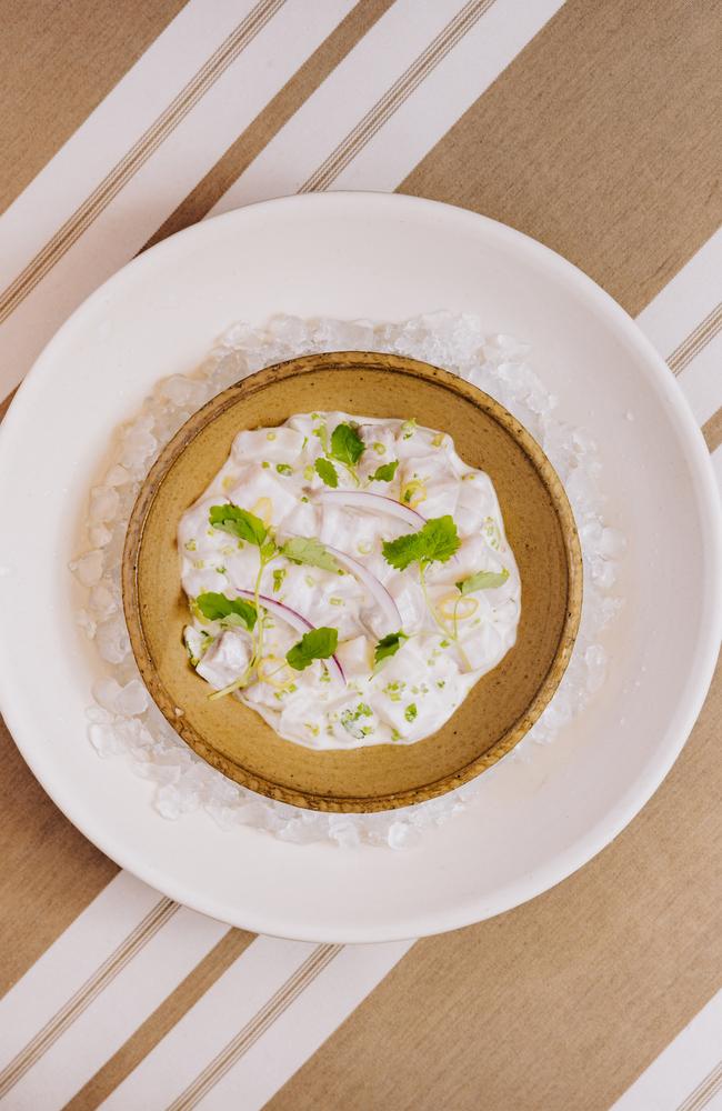 The kingfish ceviche is a hit on the seafood-heavy menu. Picture: Mathilde Bouby