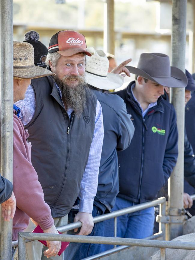 Buyers line the rails. Picture: Zoe Phillips