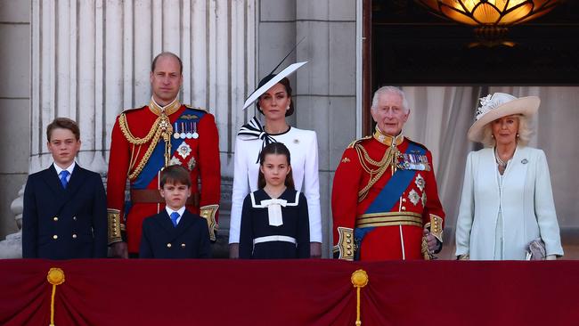 The annual parade is in honour of the monarch’s birthday. Picture: AFP