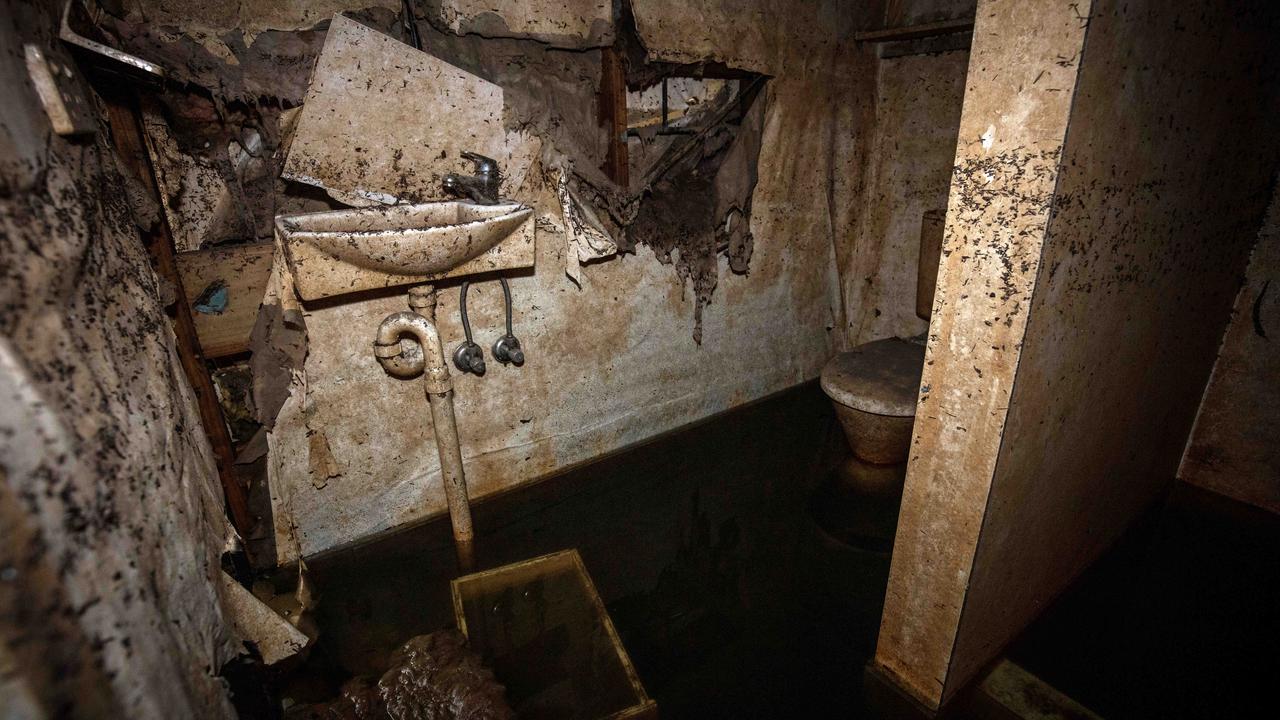 A downstairs bathroom at the Morgan home of Jodie Reynolds. Picture Emma Brasier