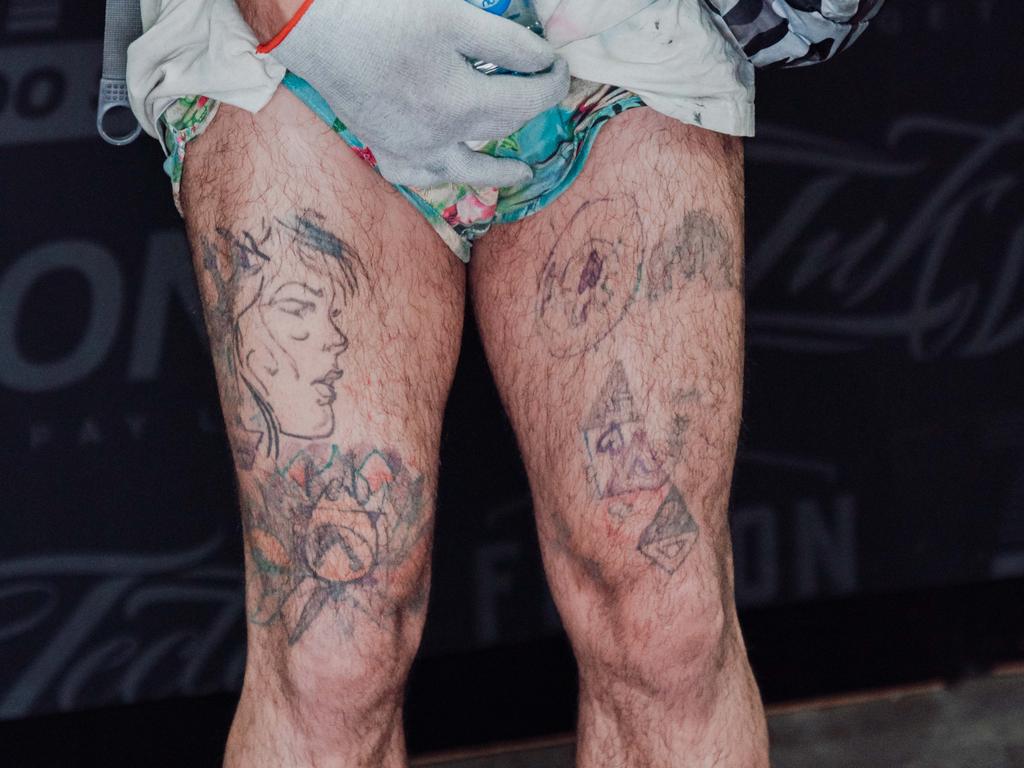 Entrant in the Australian Tattoo Expo S***est Tat Competition