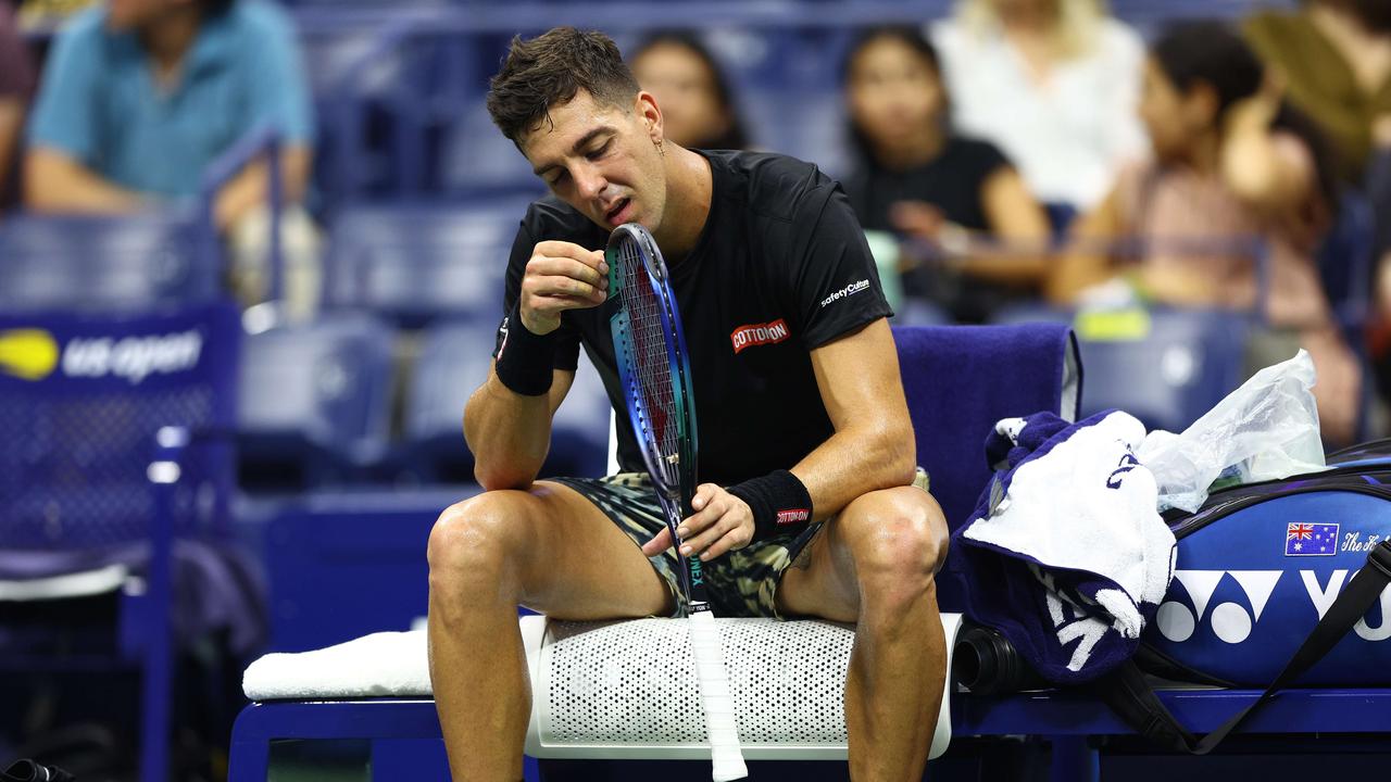 It was a tough defeat for Thanasi Kokkinakis.