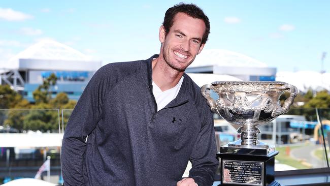 Andy Murray ahead of the 2019 Australian Open. Picture: Michael Dodge/Getty Images