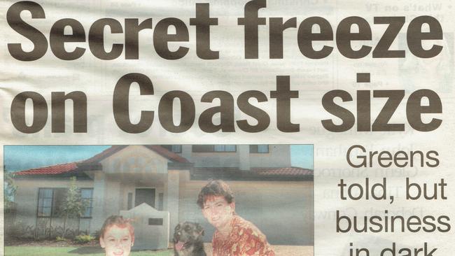 Gold Coast History 130: Gold Coast Bulletin 2000, December 21. Front page.