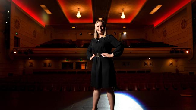 Laura Curran, prospective Liberal MP and fan of the arts, pictured at the Capri Cinema, Picture: Tricia Watkinson