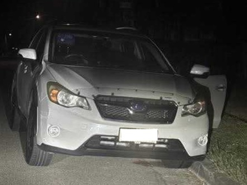 The stolen white Subaru XV was located on Ninth Ave in Railway Estate. Picture: Supplied.