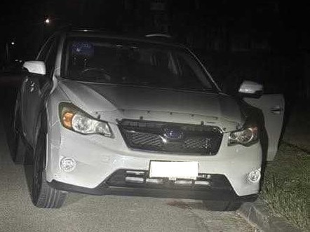 The stolen white Subaru XV was located on Ninth Ave in Railway Estate. Picture: Supplied.
