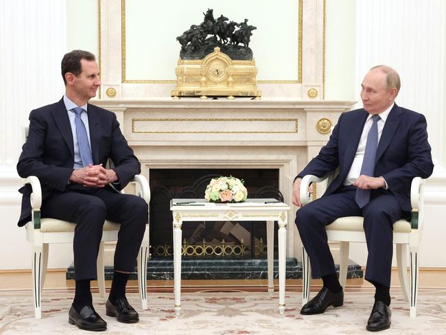 President Vladimir Putin met with Bashar al-Assad at the Kremlin in July. Picture: AFP