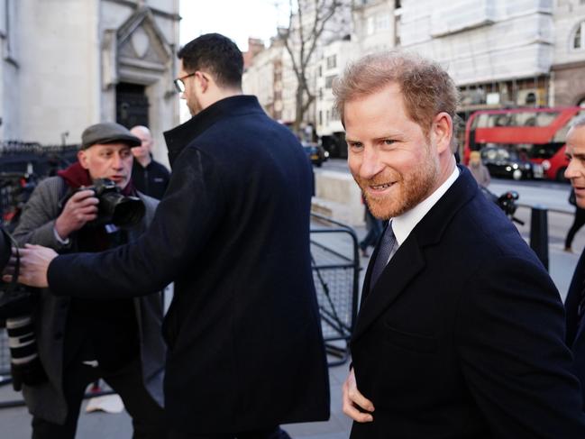 The Duke of Sussex outside the Royal Courts Of Justice. Picture: Getty Images