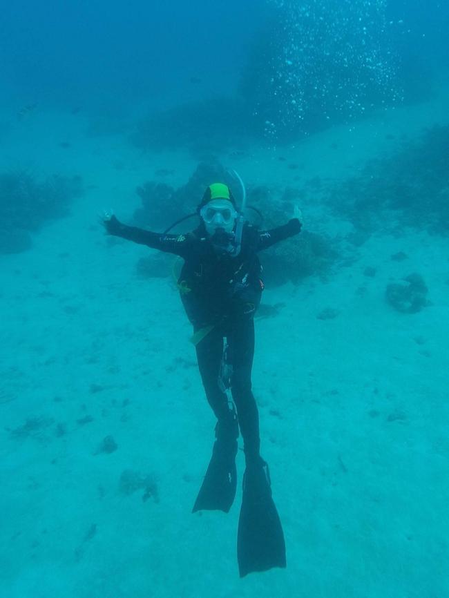 UniSA researcher Dr Brianna Le Busque, who also enjoys diving and surfing, says sharks are top of mind for South Australians at the beach. Supplied.