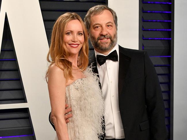 Mann with her husband, writer and director Judd Apatow. Picture: Dia Dipasupil/Getty Images