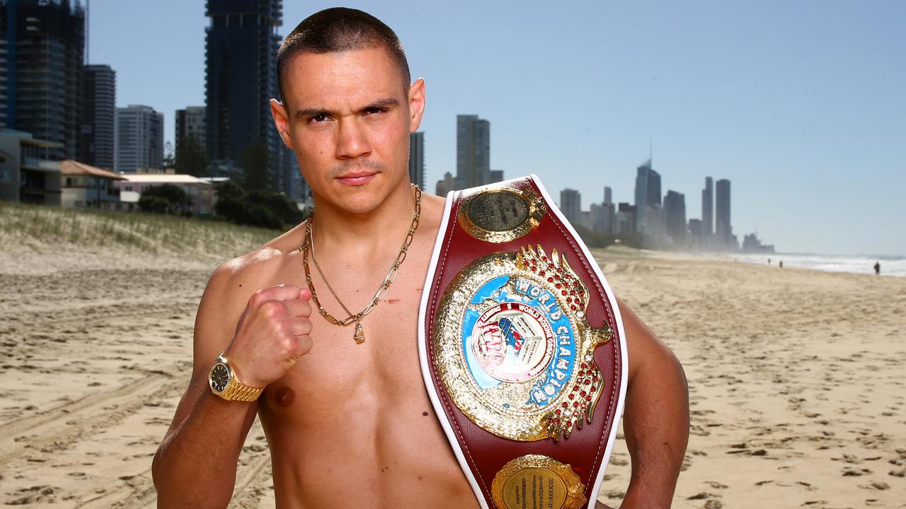 Australian boxer Tim Tszyu has arrived on the Gold Coast to train ahead of his next world title fight which will take place on the Gold Coast. Mermaid Beach Tuesday 9th May 2023 Picture David Clark