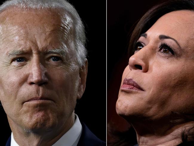 Joe Biden and Kamala Harris. Picture: AFP