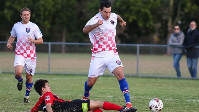 Andrew Barisic scored in the Knights’ 2-0 win over Palm Beach on Tuesday night.