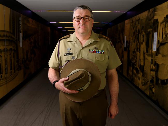 Army Chaplain Charles Vesely has been working hard ministering his team of Chaplains and Army personnel through the bushfires and COVID-19. Picture: David Clark