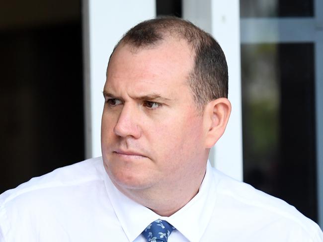 Kent Rowe leaves Darwin Supreme Court on the first day of his rape case trial. Picture: (A)manda Parkinson