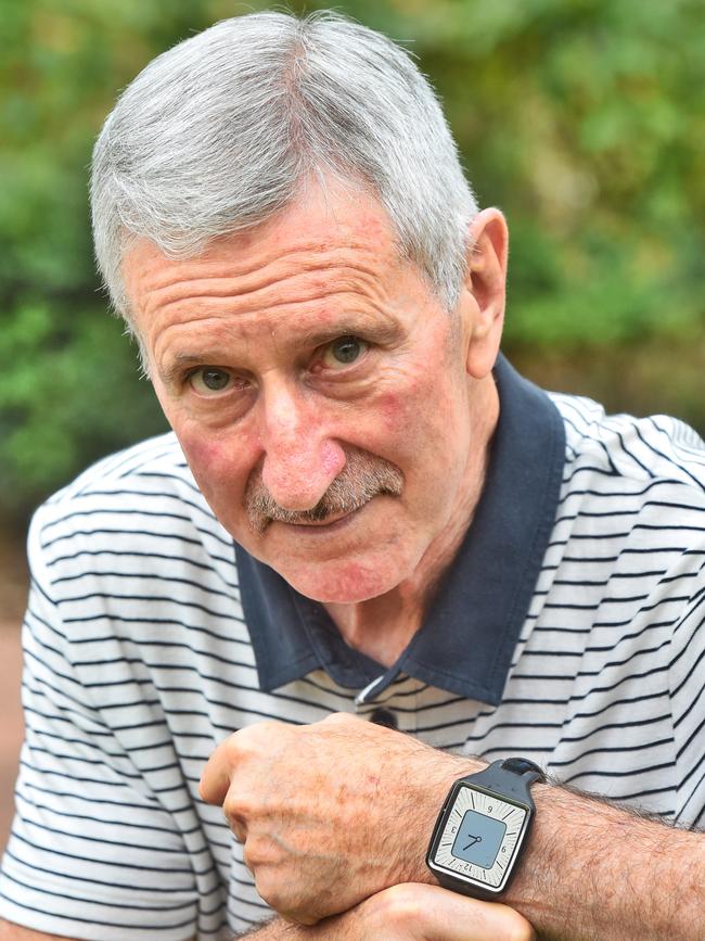 Diagnosed with Parkinson’s disease five years ago, Dr Berger said the watch has been invaluable. Picture: Tony Gough