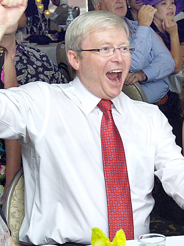 Kevin Rudd’s tweets have come back to haunt him. Picture: Alistair Brightman