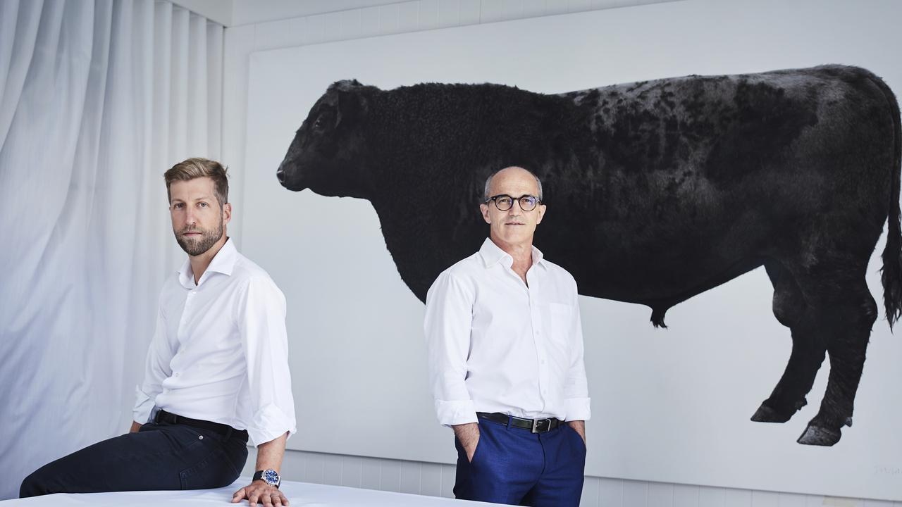 Markus (left) and John Kahlbetzer in their Darlinghurst office. Picture: Nic Walker