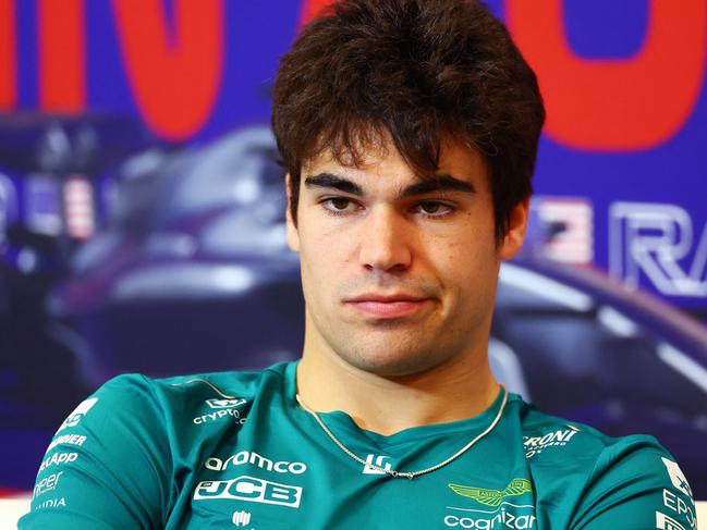 AUSTIN, TEXAS - OCTOBER 19: Lance Stroll of Canada and Aston Martin F1 Team attends the Drivers Press Conference during previews ahead of the F1 Grand Prix of United States at Circuit of The Americas on October 19, 2023 in Austin, Texas.   Dan Istitene/Getty Images/AFP (Photo by Dan Istitene / GETTY IMAGES NORTH AMERICA / Getty Images via AFP)