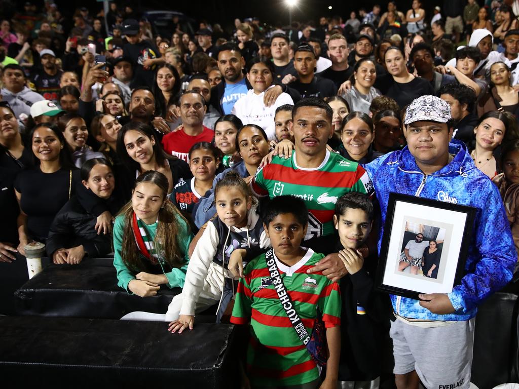 Friday was an emotional night for Tyrone Munro. Picture: NRL Photos / Brett Costello