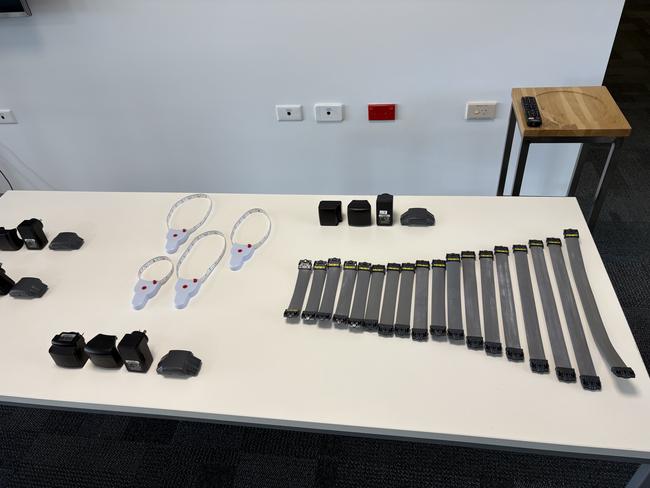 Teenagers on bail will be slapped with electronic bracelets from today in a bid to deter reoffending. Picture: Supplied