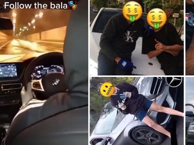 Dedicated anonymous profiles with videos glorifying Queensland's youth crime crisis have emerged on TikTok.