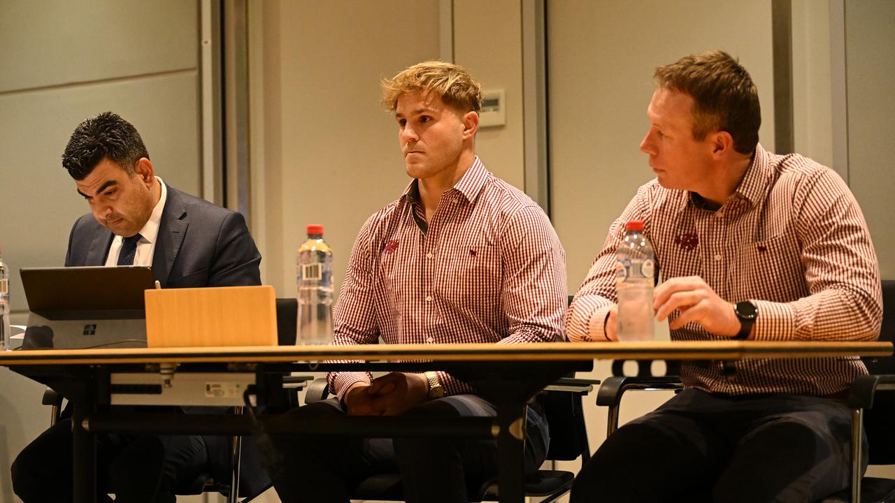 Jack De Belin has been suspended for four weeks, after being found guilty of a grade 2 dangerous contact charge. Picture: NRL Imagery.