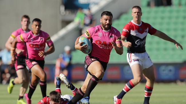 Josh Mansour scored just one try in 2019, so doesn’t need to do much to improve in 2020. Picture: Getty Images.