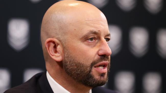 CEO Todd Greenberg at NRL headquarters in Sydney. Picture: Getty Images