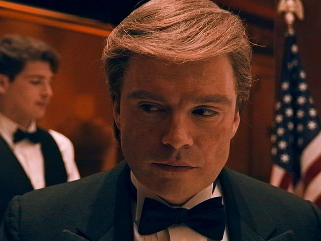 Sebastian Stan as Donald Trump in a scene from The Apprentice.