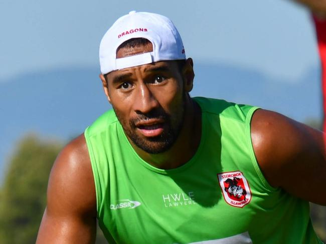 Dragons new recruit for the 2022 NRL season, Tautau Moga, formerly of South Sydney.