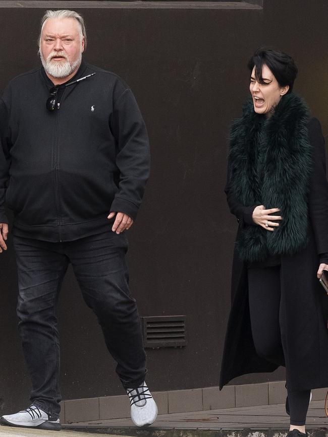 Kyle Sandilands hangs out with Budge as he meets her boyfriend John Ibrahim. Picture: Matrix Pictures