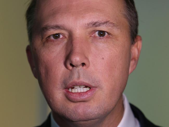 There has been a harsh reaction to Immigration Minister Peter Dutton’s comments on refugees. Picture: Kym Smith